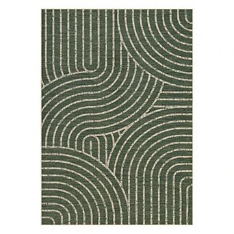 Modern Rainbow Easy Jute Area Rugs, Washable Boho Abstract Natural Contemporary Runners Carpet