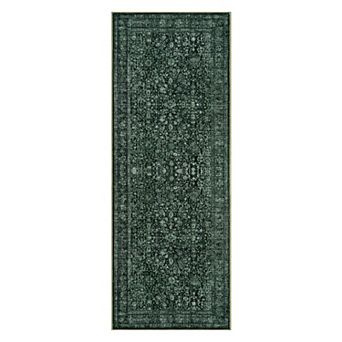 Vintage Floral Boho Area Rugs, Washable Runner Rug Carpet for Living Room Bedroom Nursery Hallway