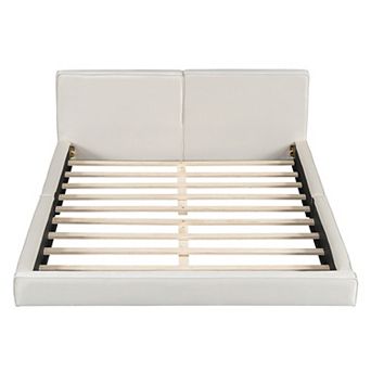 Trikiousd Velvet Upholstered Platform Bed with Solid Frame