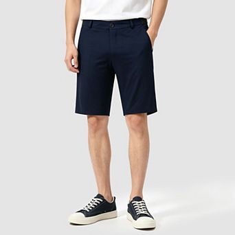 Men's Golf Shorts Flat-Front 9 Inseam Stretch Elastic Waist Casual Work Shorts