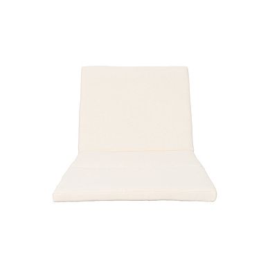 Lounge Cushion (2PCS) Cream Waterproof Chaise Cushions with Ties