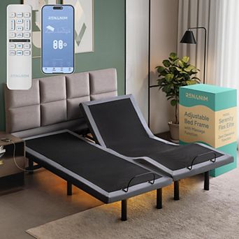 SFE Adjustable Bed Frame w/ Massage, Remote, USB, Underbed Light, Zero G