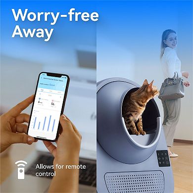 CATLINK Pro-X Self-Cleaning Litter Box: Smart App Control, Pinch-Free Safety for Multiple Cats