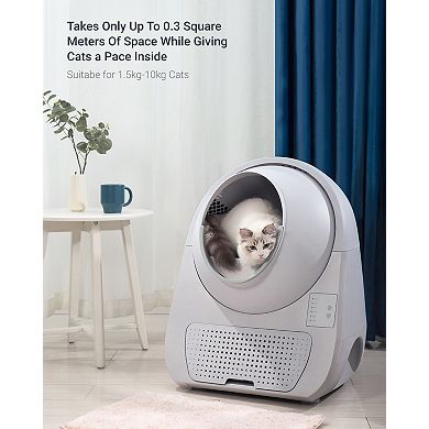 CATLINK Multi-Cat Self-Cleaning Litter Box: High Capacity & Double Odor Control (Young Model)