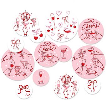 Drinks with the Girls Large Confetti, Bridal, Birthday, Galentine, Bachelorette Table Decor - 27 ct