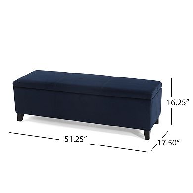 Trikiousd Upholstered Storage Ottoman Bench with Hidden Compartment for Entryway Bedroom Living Room