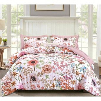Sunflower Comforter Set 7 pc Microfiber Floral Design