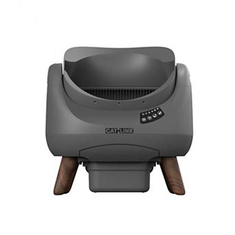 CATLINK Open Top Self-Cleaning Litter Box: Anti-Pinch Multi-Cat System with App Health Monitor