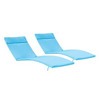Outdoor Chaise Lounge Cushion (2PCS) Water-Resistant Replacement Cushions