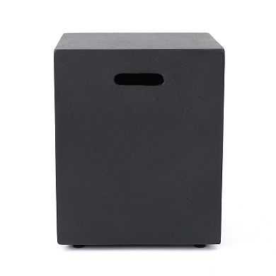 Trikiousd Concrete Propane Tank Holder Side Table Outdoor Fire Pit Cover