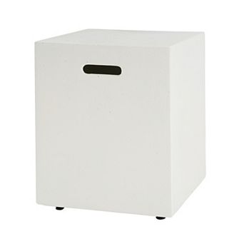Trikiousd Concrete Propane Tank Holder Side Table Outdoor Fire Pit Cover