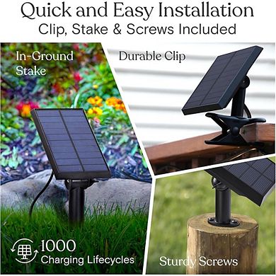 Solar Outdoor String Lights, Shatterproof LED Edison Patio Lights
