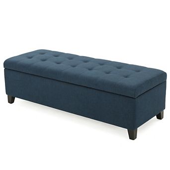 Trikiousd Upholstered Storage Ottoman Bench with Flip Top Seat