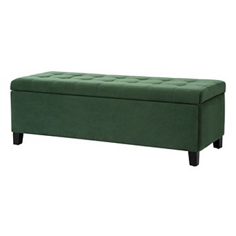 Trikiousd Upholstered Storage Ottoman Bench with Flip Top Seat