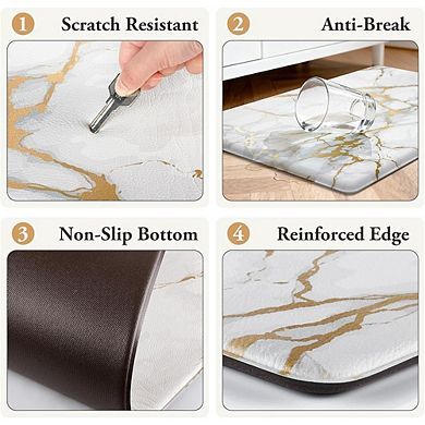 Slip Resistant Kitchen Mat Set Low Profile Floor Sink Stove Rugs