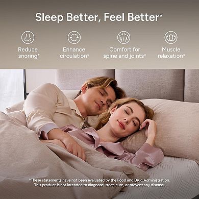 SFE Adjustable Bed Frame w/ 10" Memory Foam Mattress, Massage, USB, Light