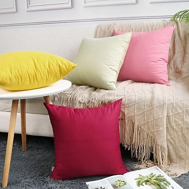 Spring Floral Pillow Covers Set of 4, Summer Flower Cushion Decor