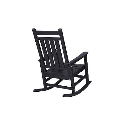 Trikiousd Outdoor All Weather Rocking Chair