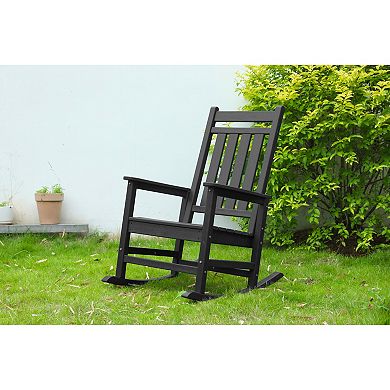 Trikiousd Outdoor All Weather Rocking Chair