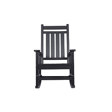 Trikiousd Outdoor All Weather Rocking Chair