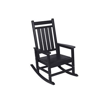 Trikiousd Outdoor All Weather Rocking Chair