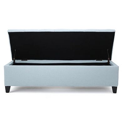 Trikiousd Storage Ottoman Button Tufted Upholstered Bench Rectangular Footstool
