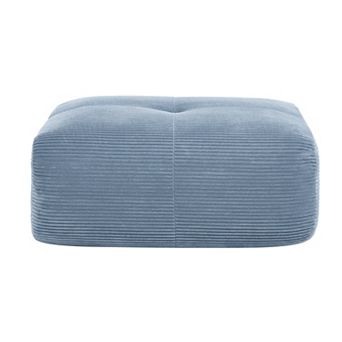 Trikiousd Modular Ottoman Corduroy Upholstered Ottoman Sofa Foot Stool