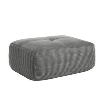 Trikiousd Modular Ottoman Corduroy Upholstered Ottoman Sofa Foot Stool