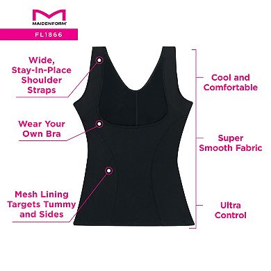Maidenform Firm Control Shapewear Wear-Your-Own-Bra Torsette 1866