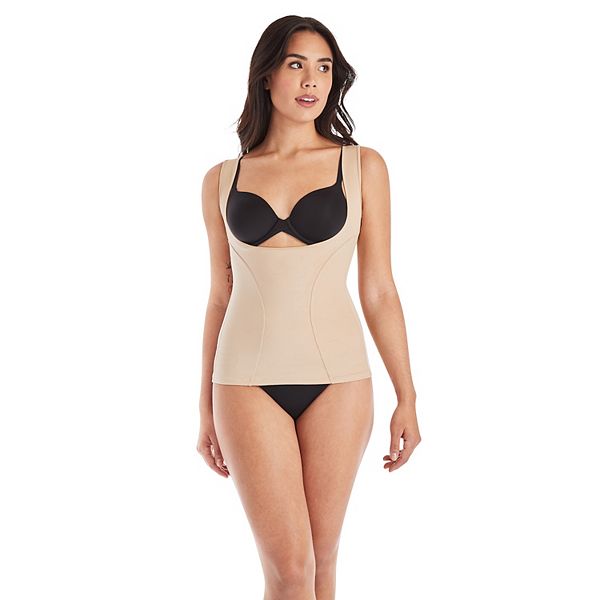 Torsette shapewear with thin straps