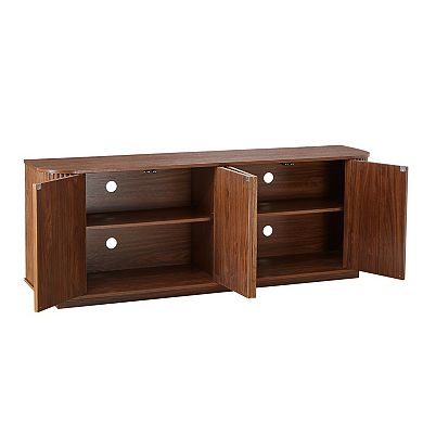 Trikiousd Wave Pattern Sideboard TV Stand Storage Cabinet