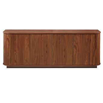 Trikiousd Wave Pattern Sideboard TV Stand Storage Cabinet