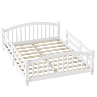 Trikiousd Montessori Floor Bed Solid Wood Platform Bed Toddler Bed Low Profile Bed Frame
