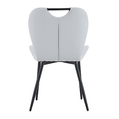 Trikiousd Set of 4 Dining Chairs with Metal Frame and Cushioned Seat