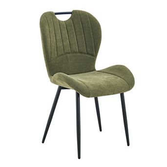 Trikiousd Set of 4 Dining Chairs with Metal Frame and Cushioned Seat