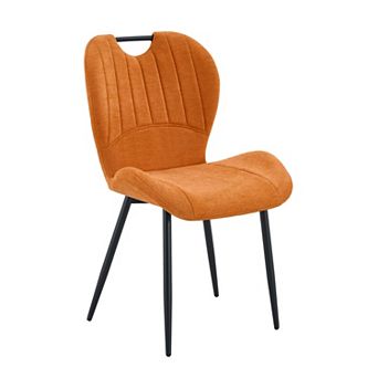 Trikiousd Set of 4 Dining Chairs with Metal Frame and Cushioned Seat