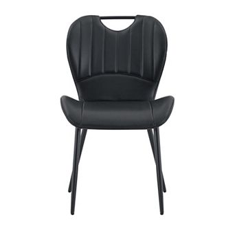 Trikiousd Set of 4 Dining Chairs with Metal Frame and Cushioned Seat