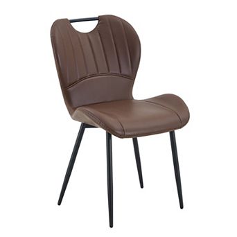 Trikiousd Set of 4 Dining Chairs with Metal Frame and Cushioned Seat