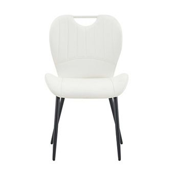 Trikiousd Set of 4 Dining Chairs with Metal Frame and Cushioned Seat