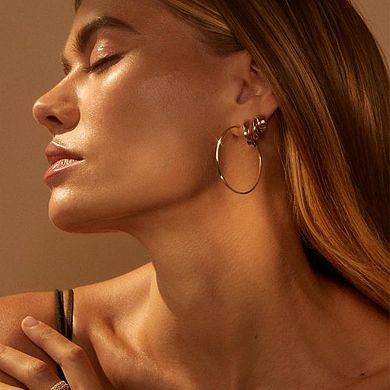 Multi Pair Hoop Earrings Set