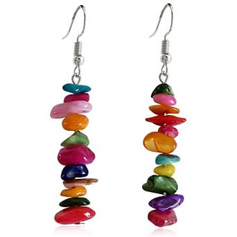 Quartz Stone Dangle Earrings