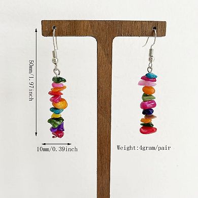 Quartz Stone Dangle Earrings