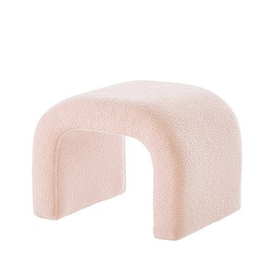Trikiousd 3-Piece Curved Ottoman Bench Set, Modern Sofa Footrest U-Shaped Entry Bench Vanity Stool