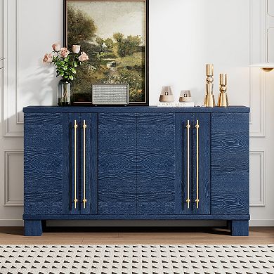 Trikiousd 60" Sideboard Buffet Cabinet, Large Storage Cabinet Side Cabinet for Dining Room Hallway