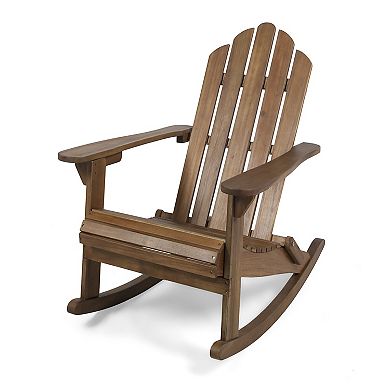 Trikiousd Wood Rocking Chair Slat Back Rocker