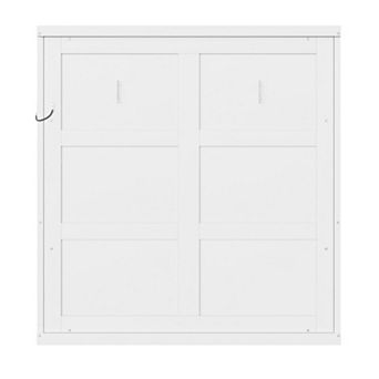 Trikiousd Murphy Bed Frame Space-Saving Wall Bed Wood Hidden Foldable Bed