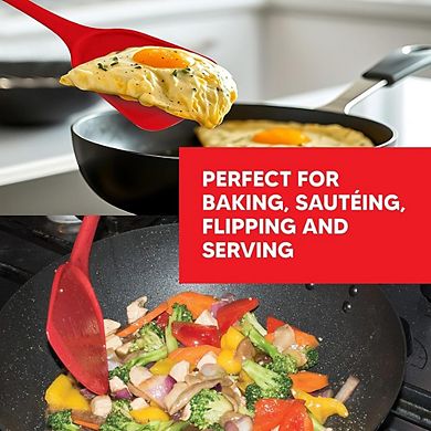 Silicone Wok Turner Spatula Heat Resistant, Nonstick, Flexible