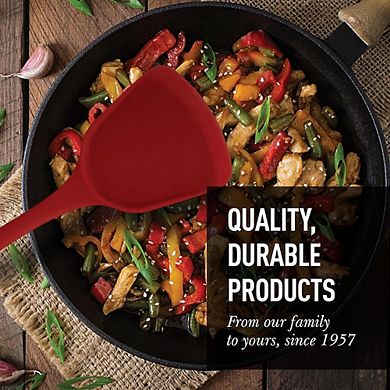 Silicone Wok Turner Spatula Heat Resistant, Nonstick, Flexible