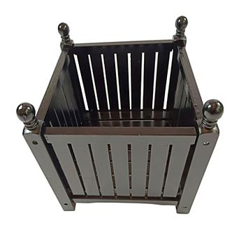 Trikiousd Wood Square Planter Box Outdoor Flower Box Plant and Vegetable Container