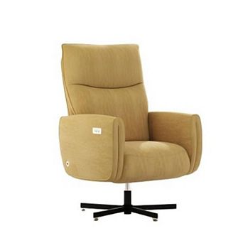 Trikiousd Power Swivel Recliner Chair Electric Velvet Recliner with USB Type-C Charging 360° Swivel